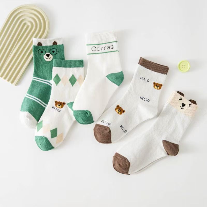 Cotton Crew Sock Pack - Lot de 5 paires de chaussettes