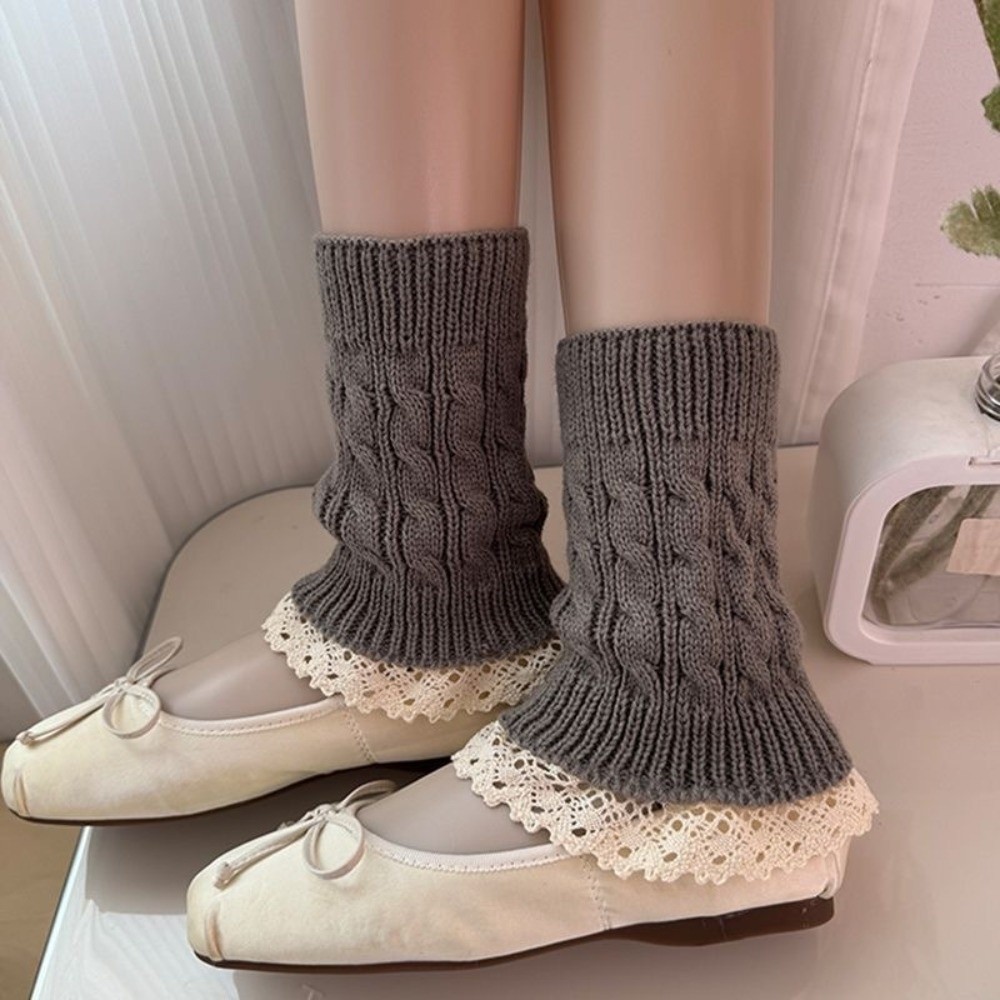 Jambières en tricot à volants  - Boot Sock Slouchy avis et prix